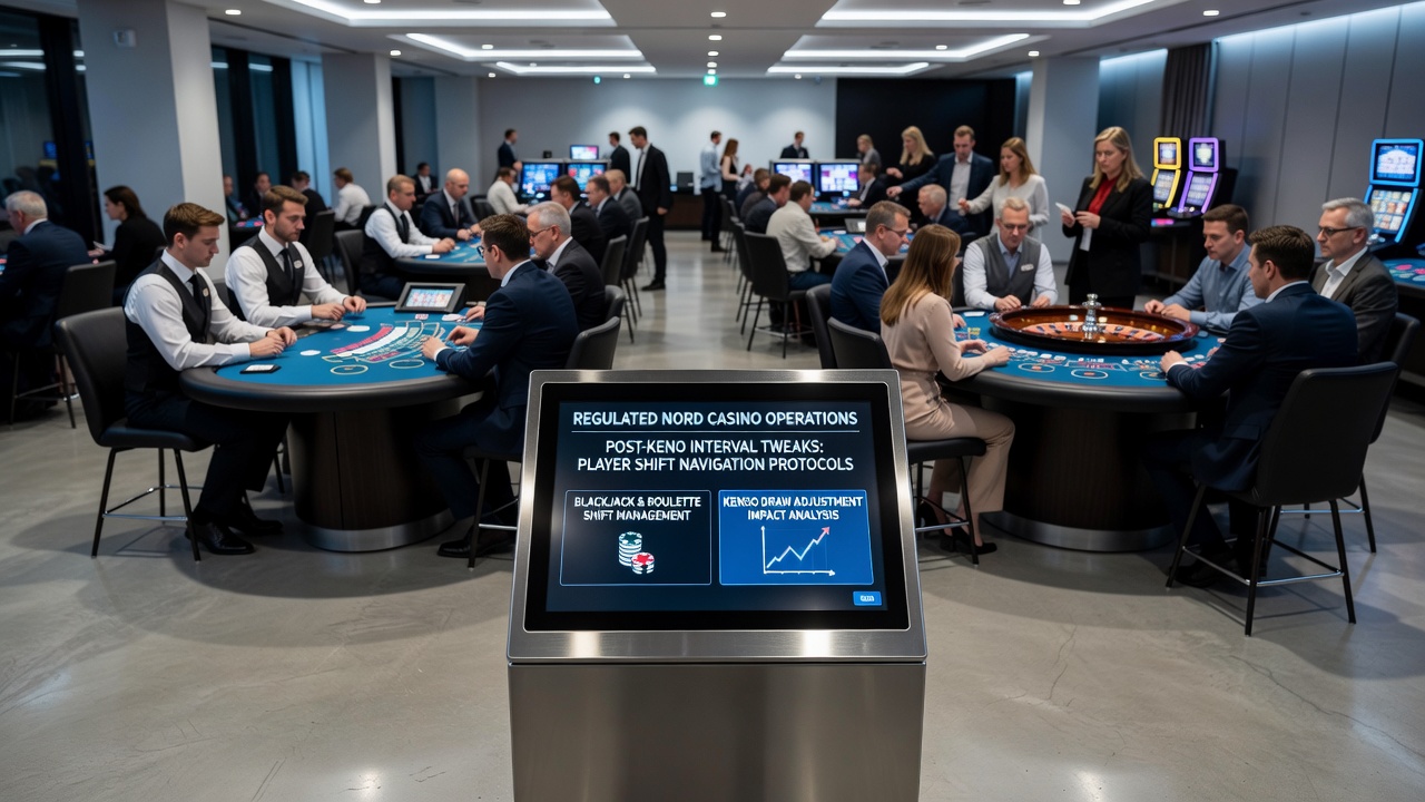 Graf der viser stigninger i blackjack og roulette aktivitet efter keno interval ændringer på nordiske sites